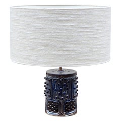 French Ceramic Lamp in the Style of Georges Pelletier, 1970s