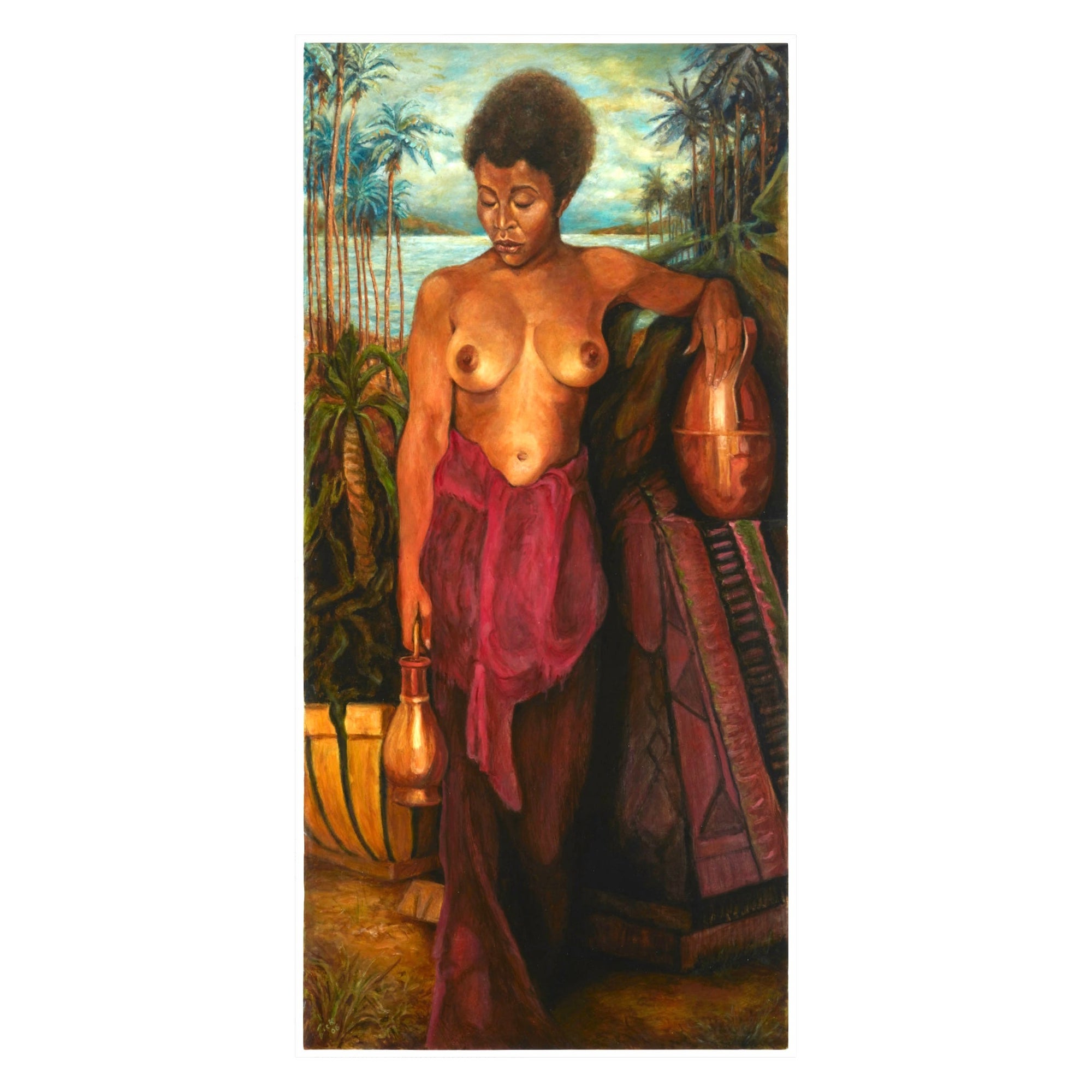 Ron Zick 2006 Retrato de cuerpo entero Desnudo en venta