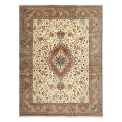 Alfombra Persa Vintage Tabriz Javan Amirkhiz - Tamaño: 11'3 X 8'5