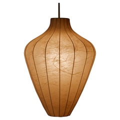 Rare Mid-Century Modern Cocoon Pendant Lamp or Hanging Light by Goldkant 1960s