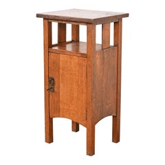 Stickley Brothers Style Antique Mission Oak Arts & Crafts Smoking Stand