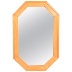 Geformter Teakholz-Wandspiegel mit Rahmen von Gründern, Mid-Century Modern, 1970er Jahre