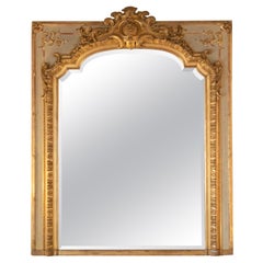 Baroque French Trumeau Rococo Mirror, 19th Century
