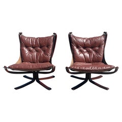 A beautiful set of Falcon Chairs by Sigurd Ressell, 1970s