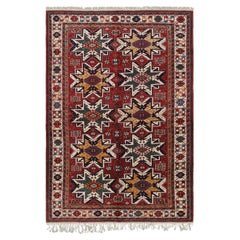 Türkischer Vintage-Teppich in Rot mit Medaillons von Rug & Kilim