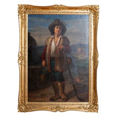 Italiano, Roma/Nápoles, Óleo sobre lienzo, "Ciociara", Marco original, ca. 1875