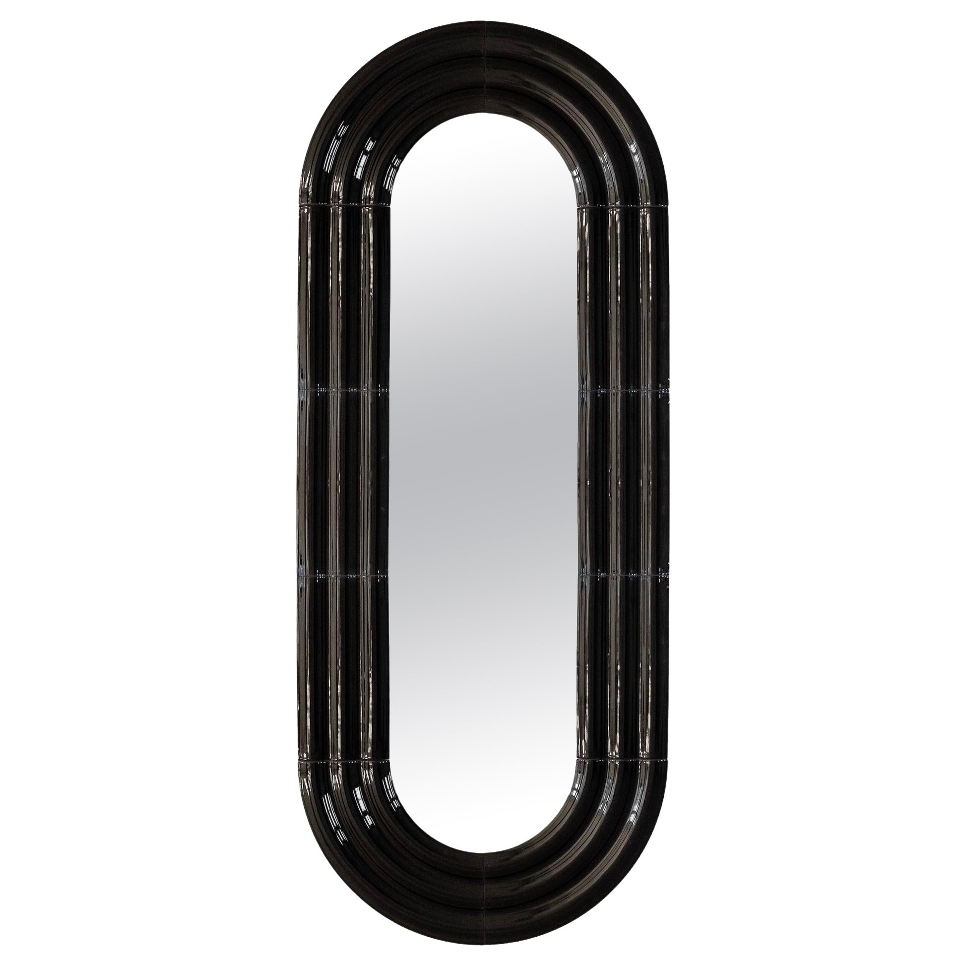 Contemporary Keramik-Spiegel 'ELO 2' von Pani Jurek, 150-60 Schwarz