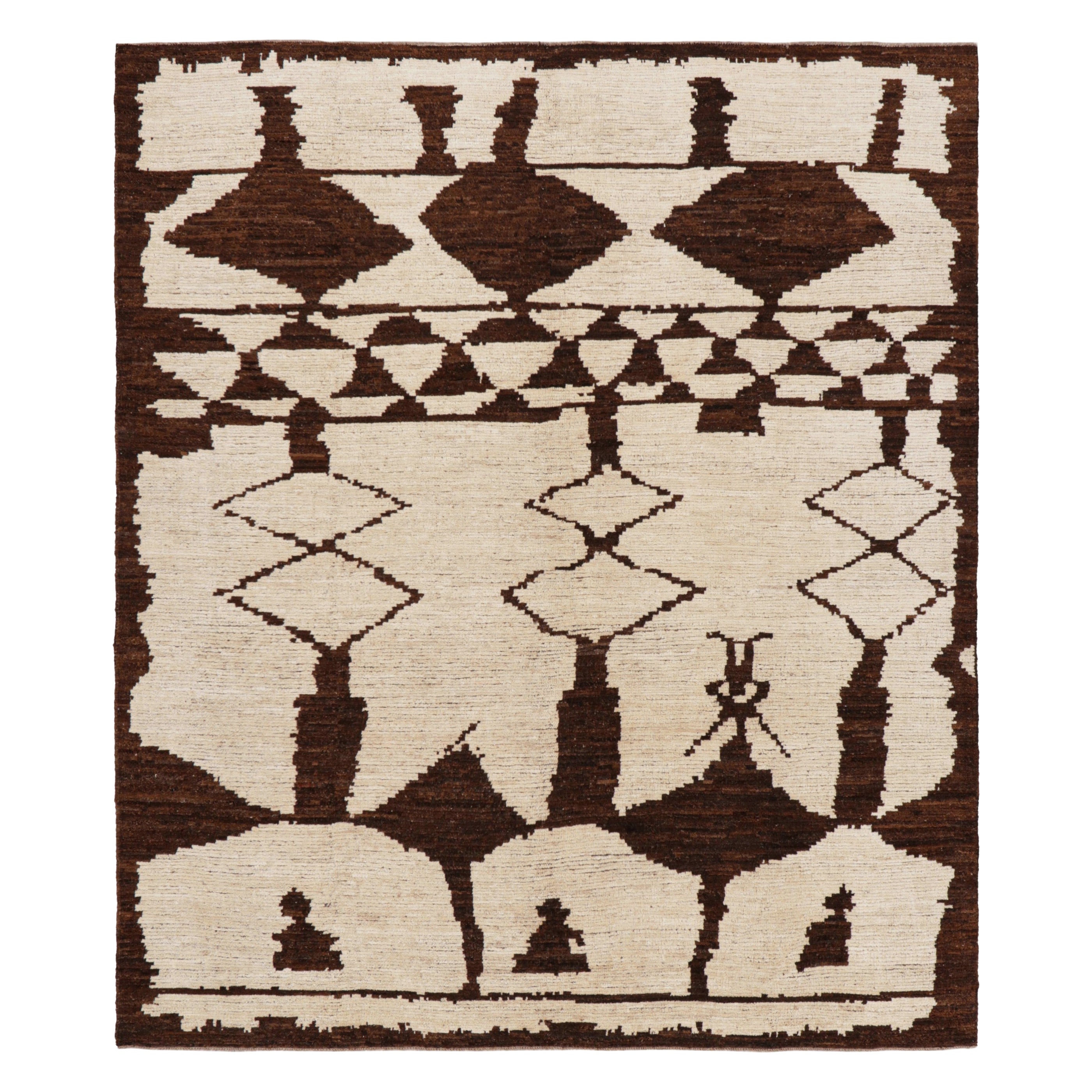Alfombra estilo mogol de Rug & Kilim en medallón verde azulado y rojo y motivos florales