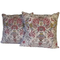 Vintage Printed Linen Pillows by Mary Jane McCarty Design