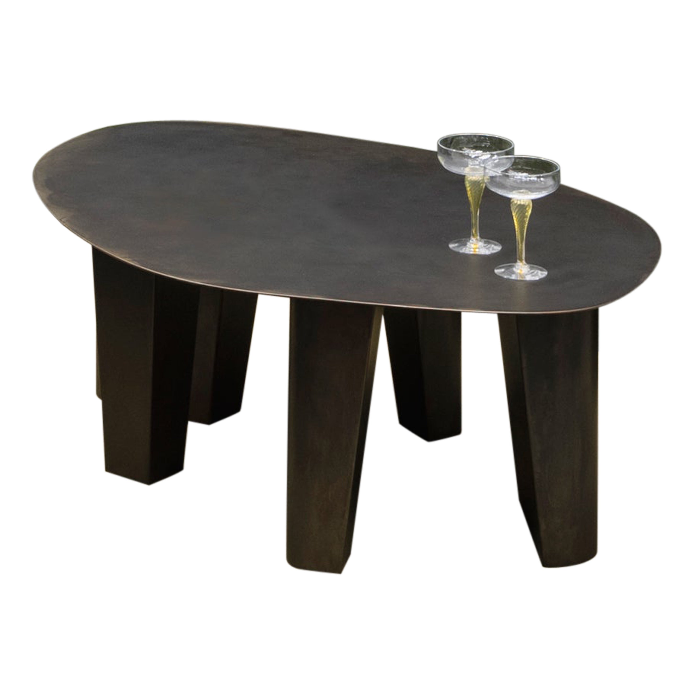 Paris Powder-Coated Steel High Small Coffee Table by Vogel Studio