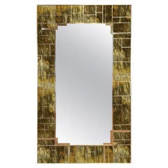 Custom Conteporary Mirror made Brass glass Available