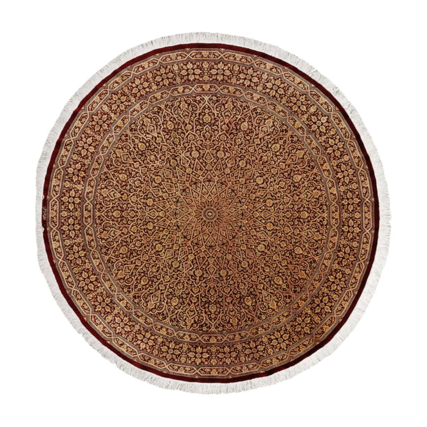 Tappeto New Persian Qom in seta - Dimensioni: 6'6x6'6