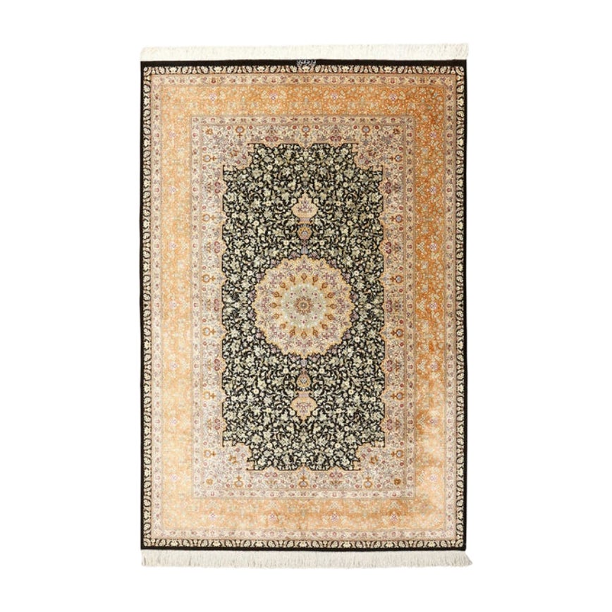 Tappeto New Persian Qom in seta - Dimensioni: 7'9x5'4
