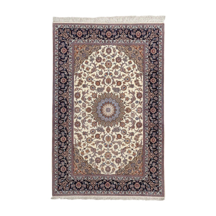 Tappeto New Persian Isfahan Center Medallion in kork e seta - Dimensioni: 6'7 X 9'11