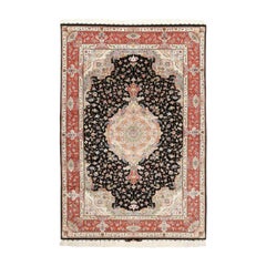 Nueva Alfombra Persa Tabriz Honarmand de Kork y Seda - Tamaño:10' X 6'9