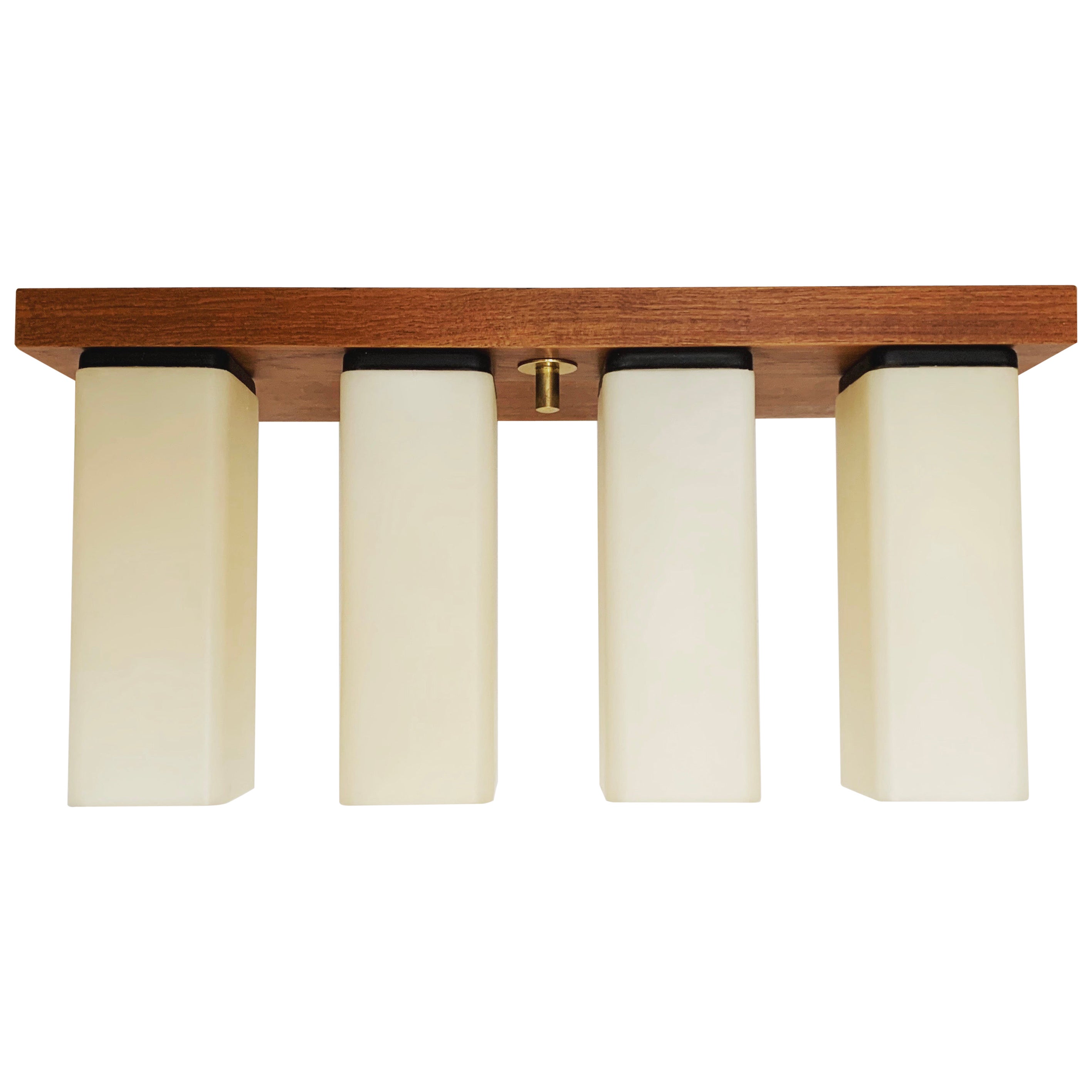 Teak Flush Lamp