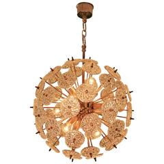 Belgium Snowflake Sputnik Chandelier, 1960s Belgium Snowflake Sputnik Chandelier, 1960s