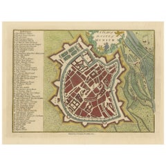 Original Antique Map of Munich, Germany by J. Stockdale, 1800