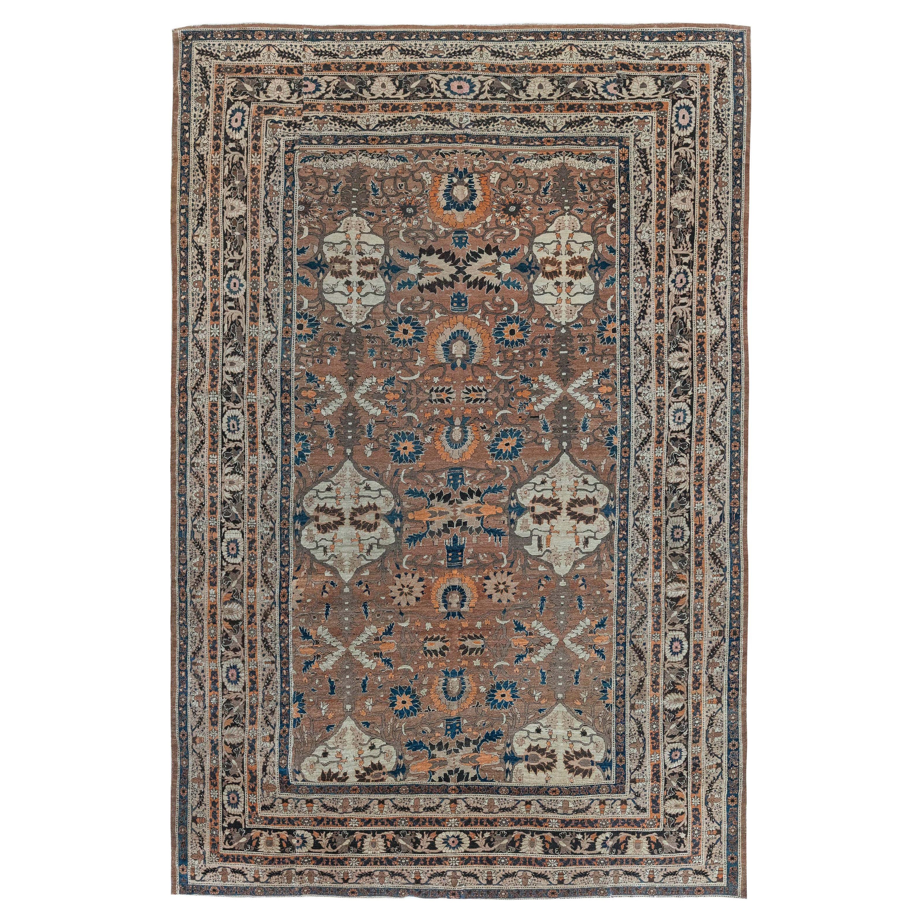 Doris Leslie Blau Antique Persian Tabriz Handmade Rug Size Adjusted