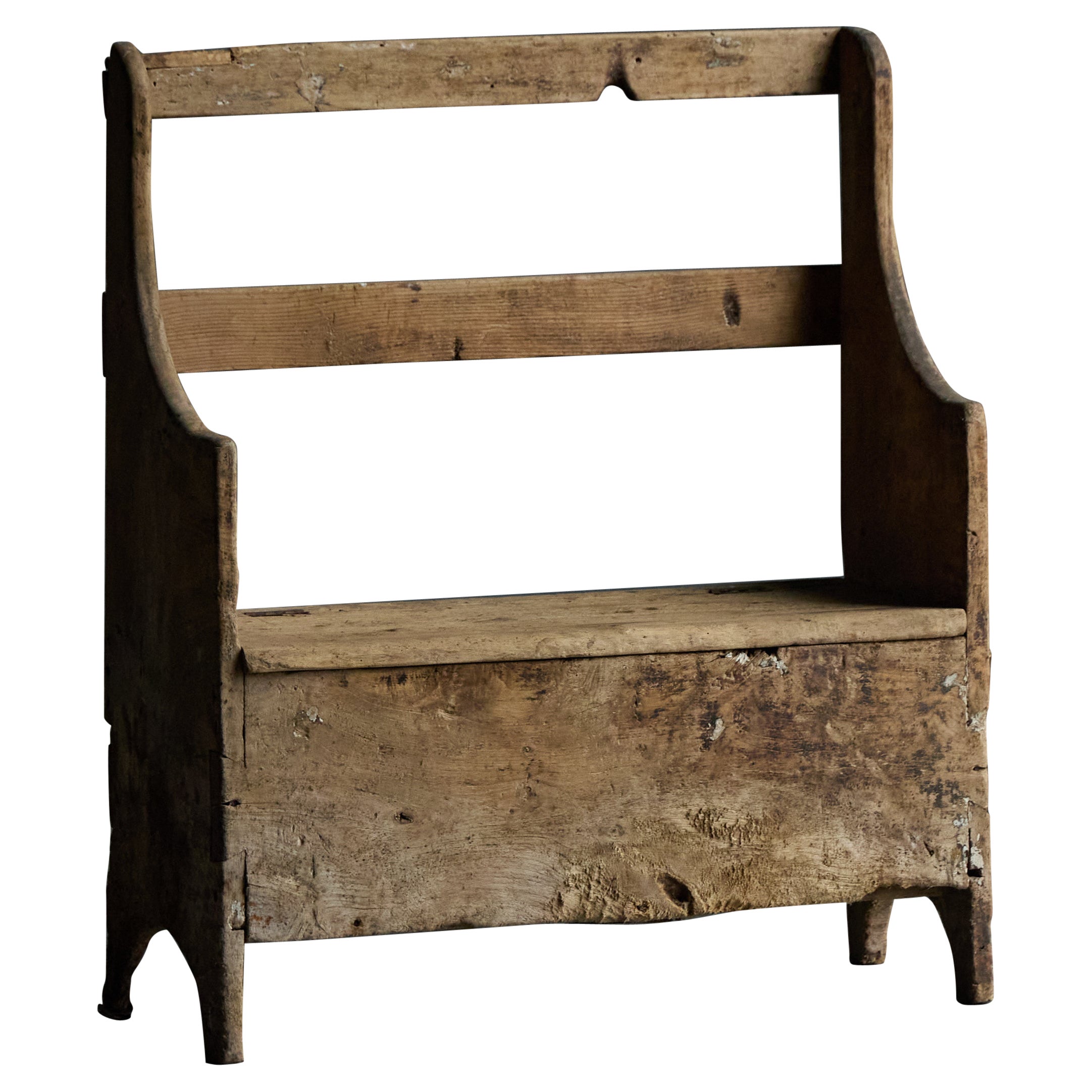Rustic Wabi Sabi Bench, France, 19th Century