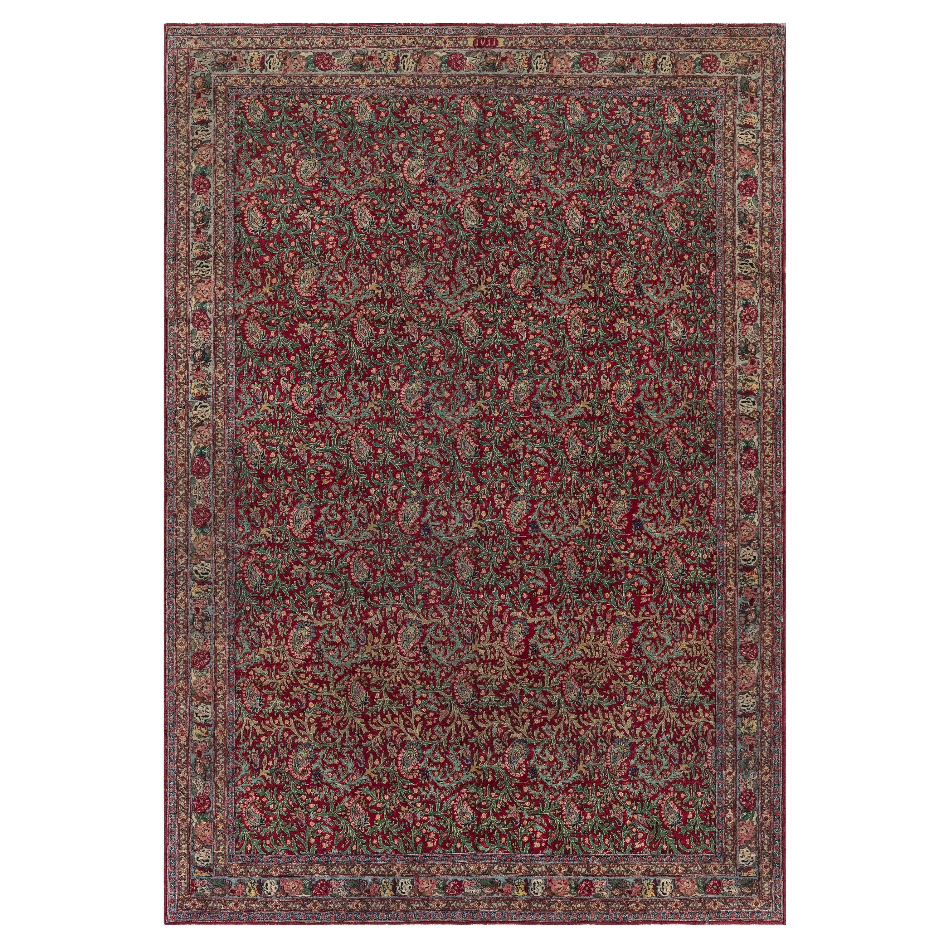 Doris Leslie Blau Tappeto di lana persiano Tabriz fatto a mano dell'inizio del XX secolo