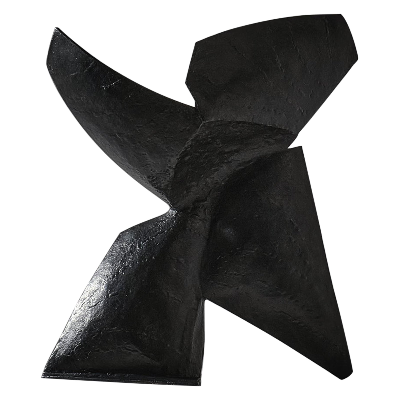 Scultura astratta in bronzo 'La Grande Fleur de l'Espace' di Sergio Storel, Francia