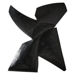 Escultura abstracta de bronce "La Grande Fleur de l'Espace" de Sergio Storel, Francia