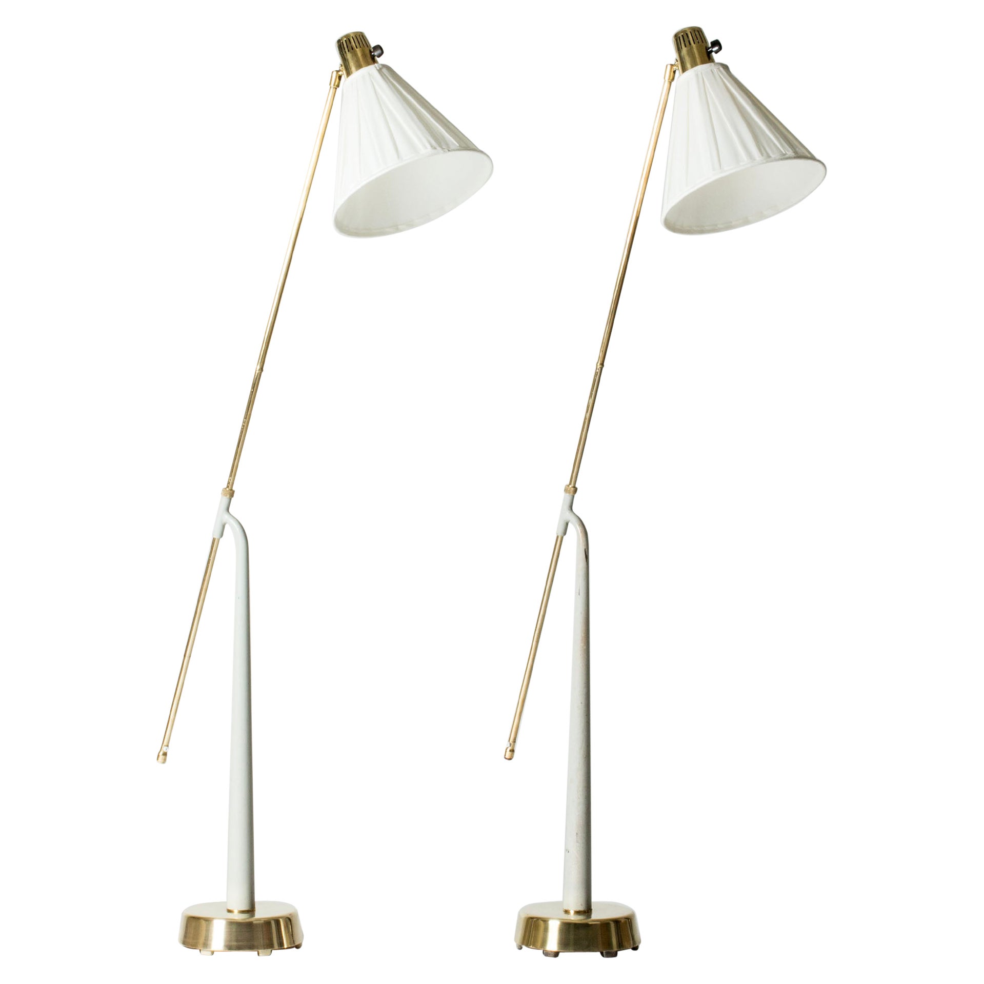 Vintage Midcentury floor lamps, Hans Bergström, Sweden, 1950s