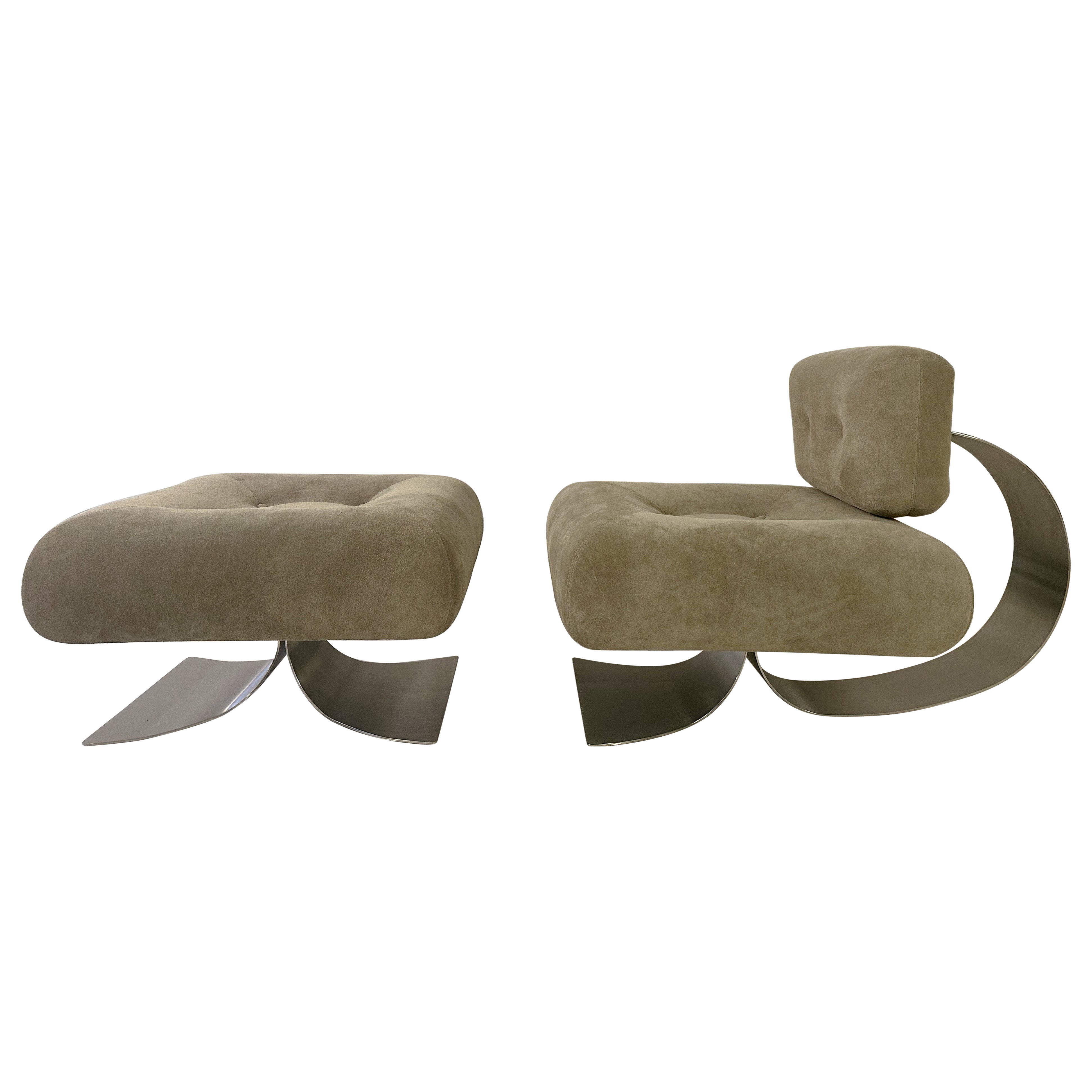 Alta Chair + Ottoman by Oscar Niemeyer