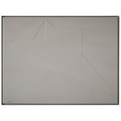 Relief métallique unique "Collage en métal découpé" par Émile Gilioli, France 1971