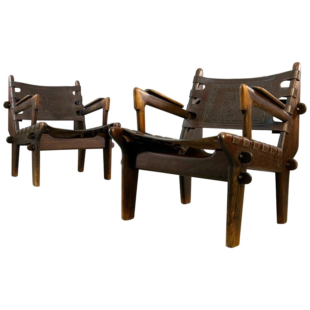 Set of two lounge Chair by Angel Pazmino for Muebles De Estilo, 1960s Ecuador