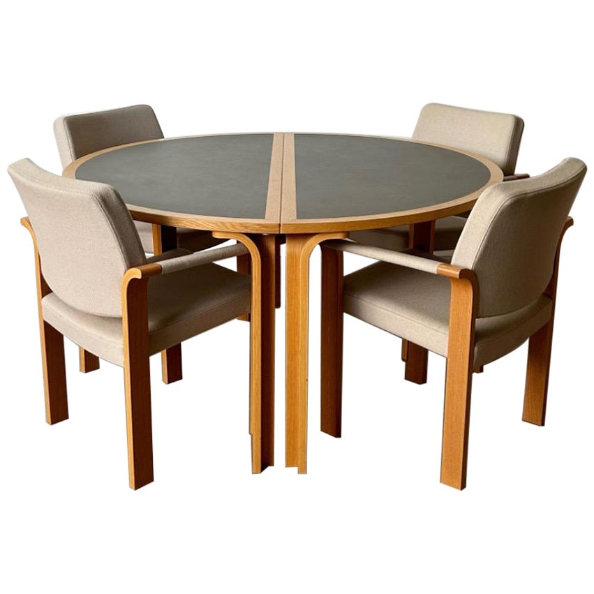 Dining set by Rud Thygesen and Johnny Sørensen for Magnus Olesen, 1970s Denmark