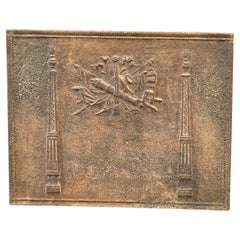 Plaque de cheminée d'époque néoclassique française, 18e-19e siècles
