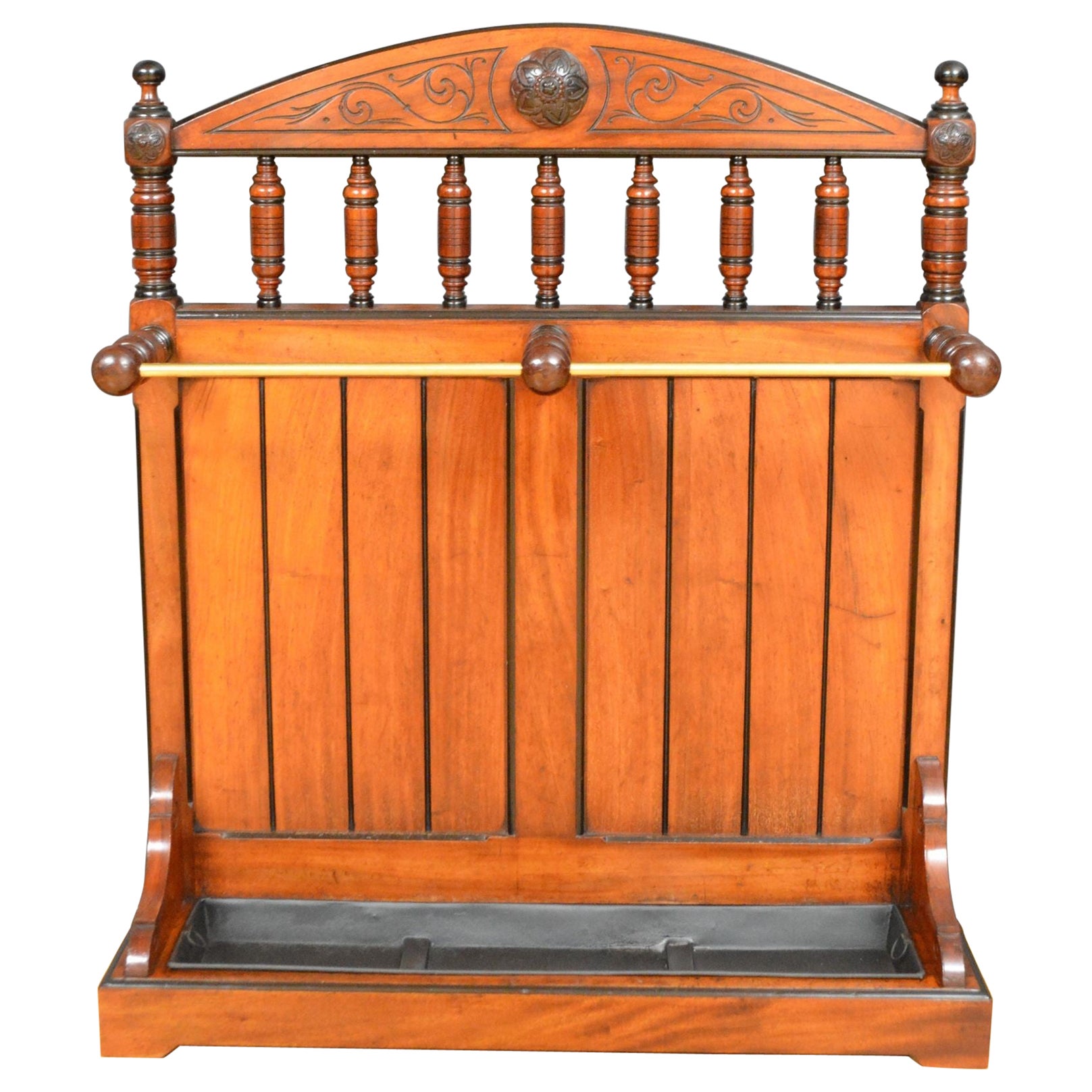 Victorian Mahogany And Ebonised Stick Stand