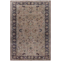 Tapis persan authentique Tabriz en soie Doris Leslie Blau
