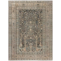 Doris Leslie Blau 19th Century Persian Tabriz Botanic Wool Rug