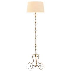 Vintage Glass Stem Floor Lamp