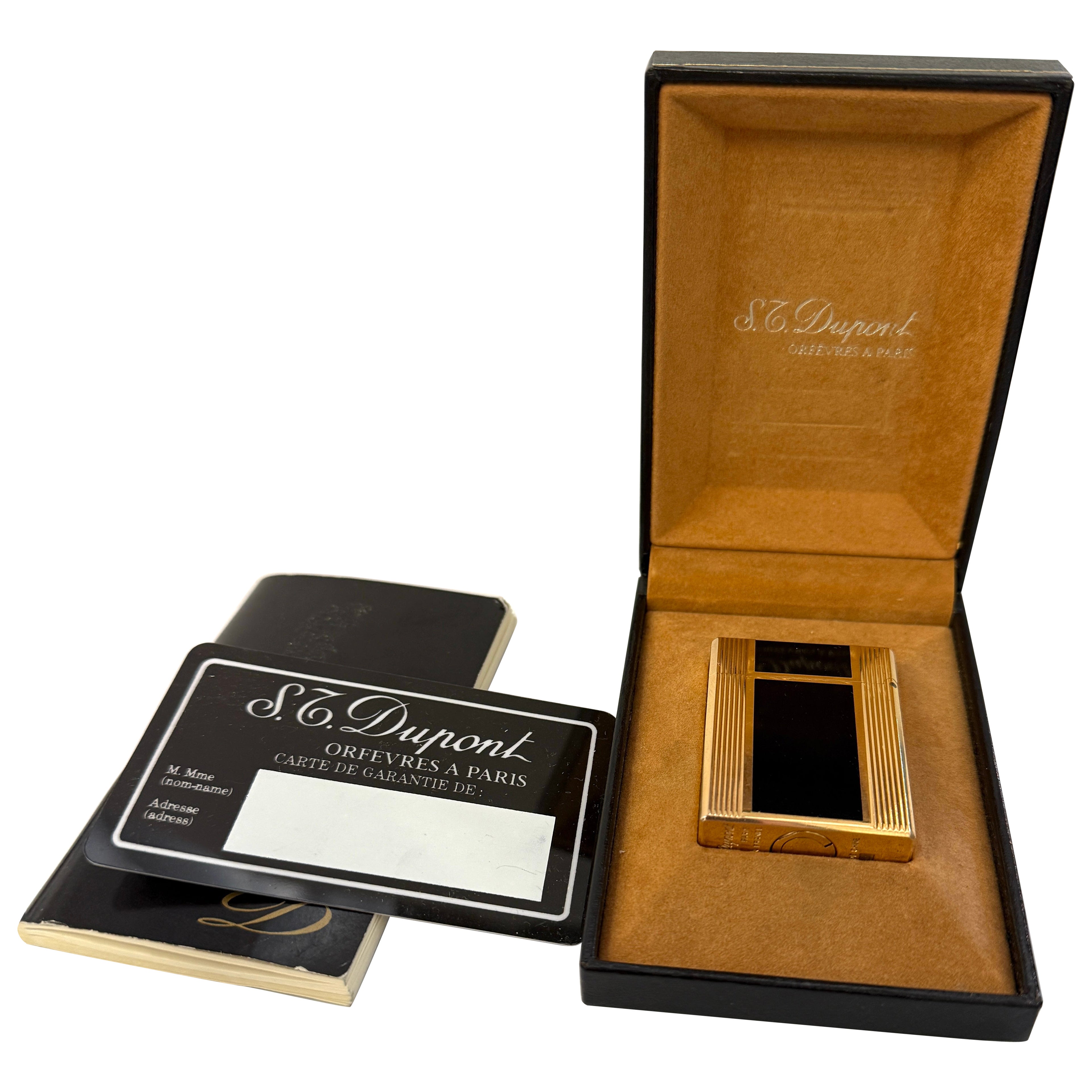 S.T. DuPont Laque De Chine Lighter with Box and Papers