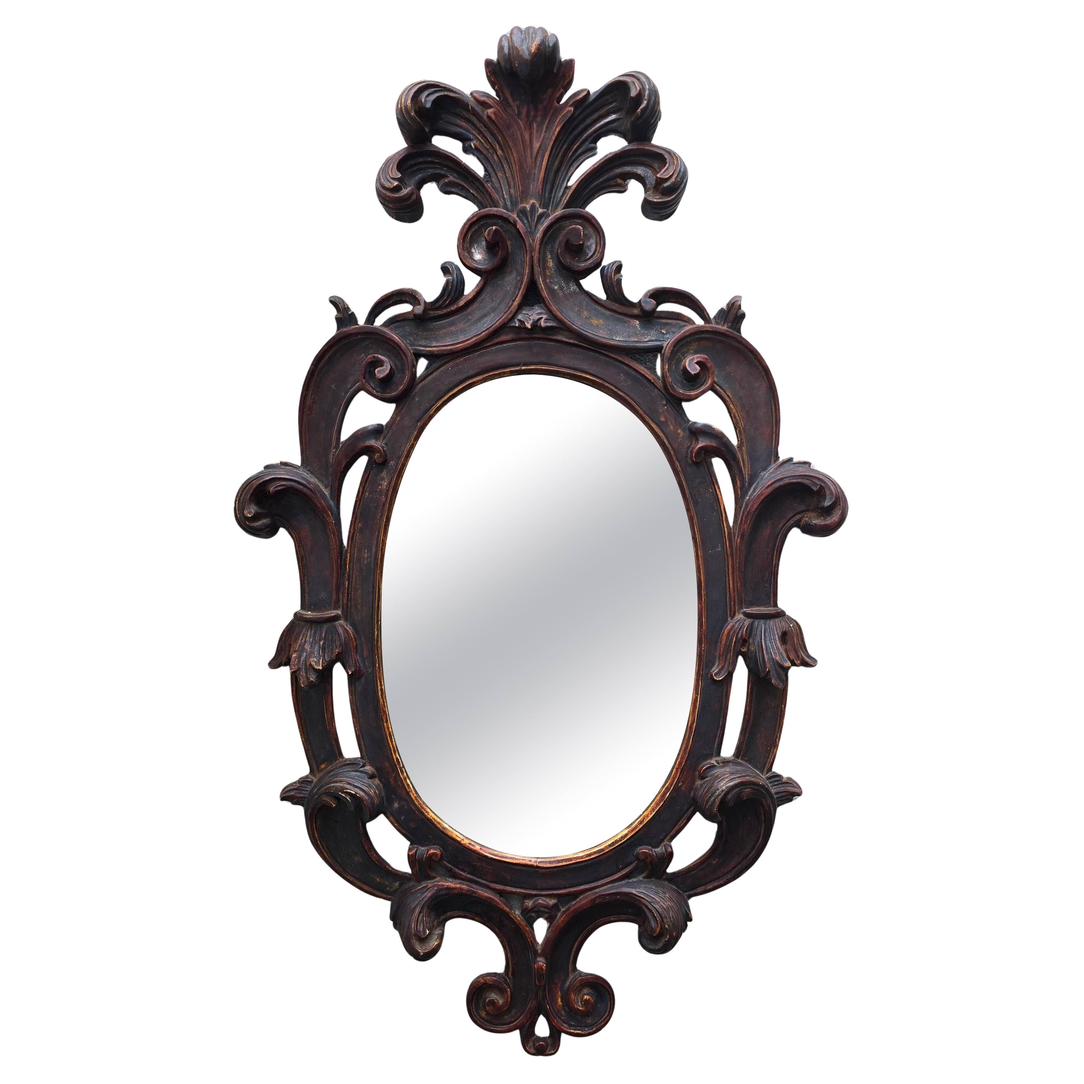 Bellissimo specchio italiano in legno
