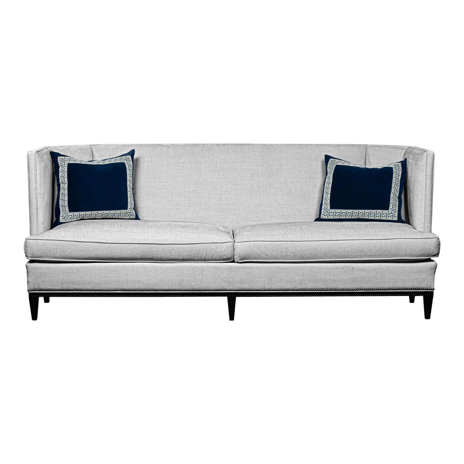 Early 21st Century Modern Modified Tuxedo Style Malbec Sofa by Hickory Chair For Sale