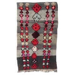 Tappeto Ourika marocchino del 1960  3'9 x 7'8
