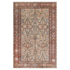 Doris Leslie Blau Antique Persian Sultanabad Green Handmade Wool Rug