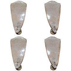 Set of Four Mazzega Shield Sconces