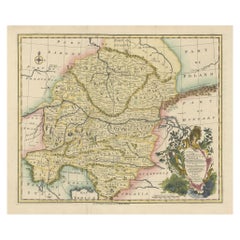 Eine atemberaubende Bowen-Karte von 1744: Südostdeutschland und die Herrschaftsgebiete der Königin von Ungarn