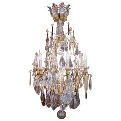 Late 19th Century Louis XV Style Ormolu and Crystal Chandelier by Baccarat