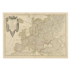 L'Europa divisa in Stati principali di Jean Denis Janvier, Parigi, 1782