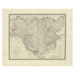 Map of the Dutchy of Holstein and the Territories of Hamburg & Lübek, 1875