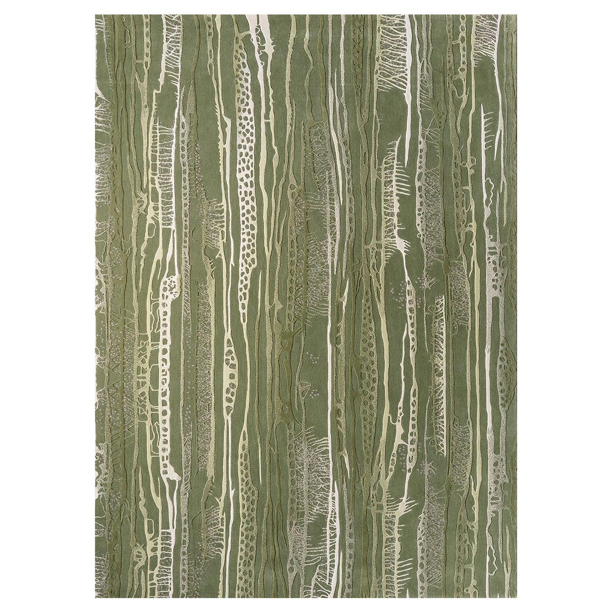 Aja Green Rug by Volver Studios