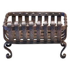 Small Antique English Victorian Fireplace Grate, Fire Grate, 19th Century