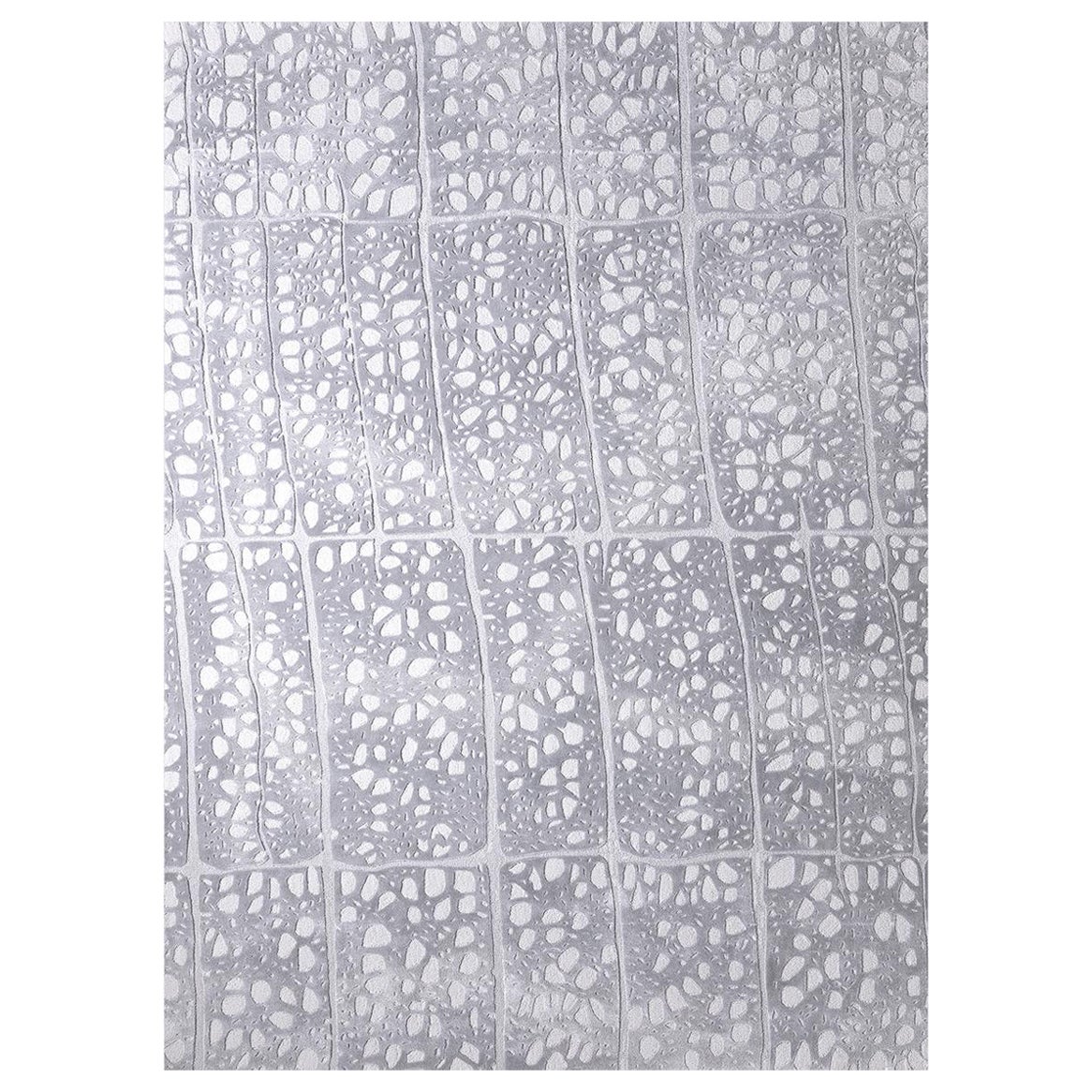 Eira Silver Rug by Volver Studios For Sale